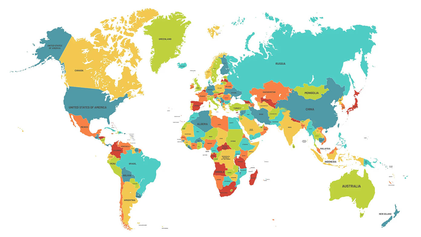 world map